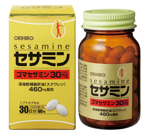 Сквален и масло кунжута для омоложения и оздоровления организма (Sesamine Squalene ORIHIRO)